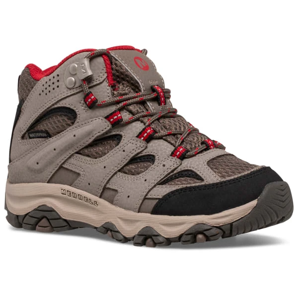 MERRELL Big Kid's Moab 3 Mid Waterproof Hiking Boots 1 MERRELL Big Kid's Moab 3 Mid Waterproof Hiking Boots
