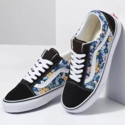 VANS Women's Floral Old Skool Shoes -Fam By Style 2080512 001 alt3