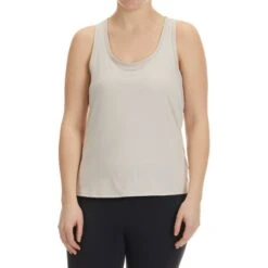 RBX Women's Peached Interlock Racer Tank Tops, 2 Pack