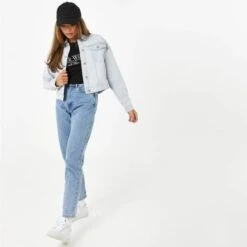 JACK WILLS Women's Amelia Cropped Denim Jacket -Fam By Style 2081051 302 alt5