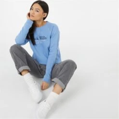 JACK WILLS Women's Elmswe Raglan Crew Sweatshirt -Fam By Style 2081200 408 alt3