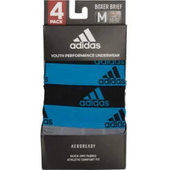 ADIDAS Boys' Performance Boxer Briefs, 4-Pack 11 ADIDAS Boys' Performance Boxer Briefs, 4-Pack -Fam By Style 2081954 404 alt5
