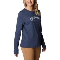 COLUMBIA Women's Trek Relaxed Long-Sleeve Tee -Fam By Style 2082056 402 alt3