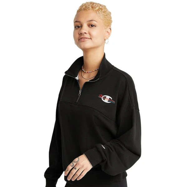 CHAMPION Women's French Terry Quarter Zip 3 CHAMPION Women's French Terry Quarter Zip - Image 3