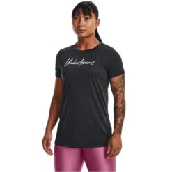 UNDER ARMOUR Women's UA Tech Twist Script Short Sleeve Tee 8 UNDER ARMOUR Women's UA Tech Twist Script Short Sleeve Tee -Fam By Style 2082340 001 alt2