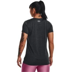 UNDER ARMOUR Women's UA Tech Twist Script Short Sleeve Tee 9 UNDER ARMOUR Women's UA Tech Twist Script Short Sleeve Tee -Fam By Style 2082340 001 alt3