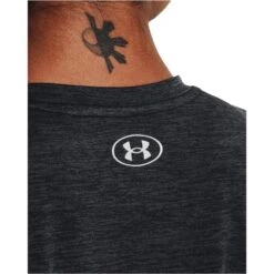 UNDER ARMOUR Women's UA Tech Twist Script Short Sleeve Tee 10 UNDER ARMOUR Women's UA Tech Twist Script Short Sleeve Tee -Fam By Style 2082340 001 alt4