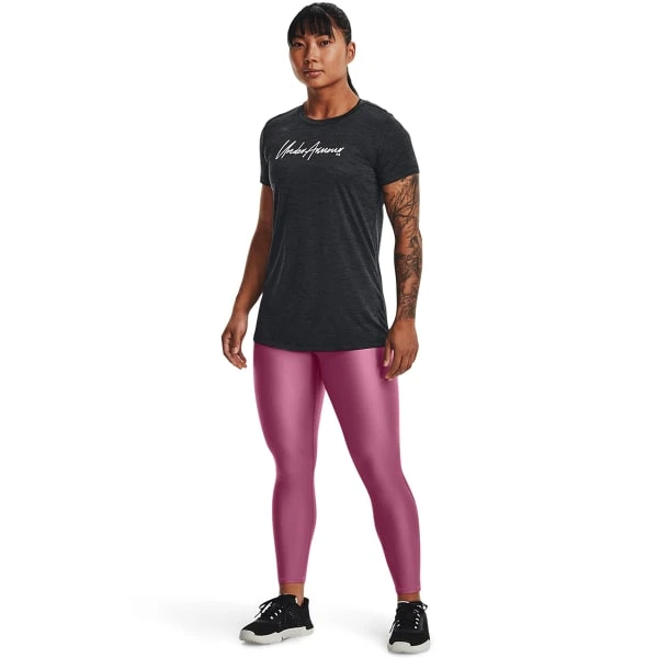 UNDER ARMOUR Women's UA Tech Twist Script Short Sleeve Tee 6 UNDER ARMOUR Women's UA Tech Twist Script Short Sleeve Tee - Image 6