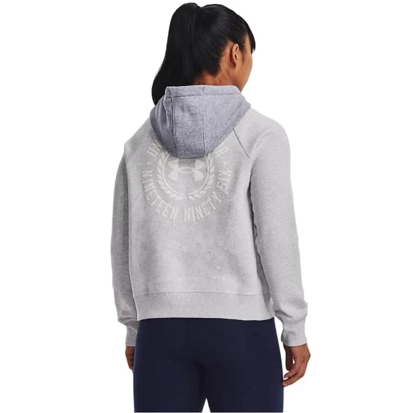 UNDER ARMOUR Women's UA Rival Fleece Colorblock Hoodie 4 UNDER ARMOUR Women's UA Rival Fleece Colorblock Hoodie - Image 4