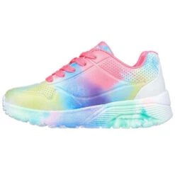 SKECHERS Girls' Uno Lite - Splatter Shines Sneakers -Fam By Style 2082594 101 alt2