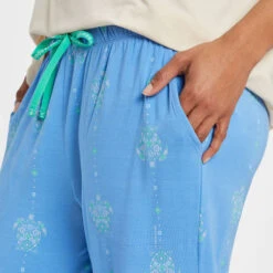 LIFE IS GOOD Women's Turtle Mosaic Lightweight Sleep Pants -Fam By Style 2082677 405 alt3