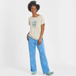 LIFE IS GOOD Women's Turtle Mosaic Lightweight Sleep Pants -Fam By Style 2082677 405 alt4