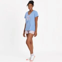 LIFE IS GOOD Women's Wildflower Hike Snuggle Up Relaxed Sleep Vee 7 LIFE IS GOOD Women's Wildflower Hike Snuggle Up Relaxed Sleep Vee -Fam By Style 2082680 405 alt3