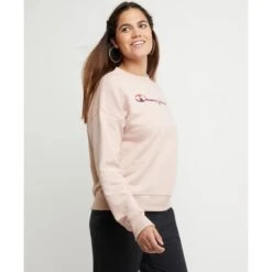 CHAMPION Women's Powerblend Relaxed Graphic Crew -Fam By Style 2082817 611 alt3
