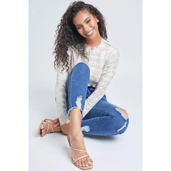 YMI Juniors' High-Rise Denim Ankle Jogger 5 YMI Juniors' High-Rise Denim Ankle Jogger - Image 5