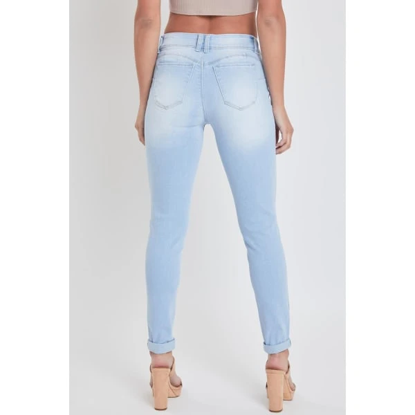 YMI Juniors' WannaBettaButt Mid-Rise Ankle Jeans 2 YMI Juniors' WannaBettaButt Mid-Rise Ankle Jeans - Image 2