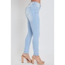 YMI Juniors' WannaBettaButt Mid-Rise Ankle Jeans 7 YMI Juniors' WannaBettaButt Mid-Rise Ankle Jeans -Fam By Style 2083006 406 alt2