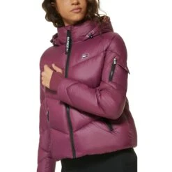TOMMY HILFIGER Women's Hooded Puffer Jacket -Fam By Style 2083078 501 alt2