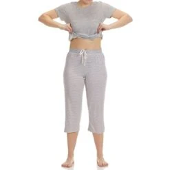 RENE ROFE Women's Hacci Capri Sleepwear Set -Fam By Style 2083271 004 alt2