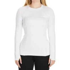 SPYDER Women's Long-Sleeve Crewneck Tee W/ Side Pocket