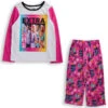 BARBIE Girls' Pajamas Set, 2 Piece