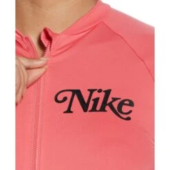 NIKE Women's Logo Zip Long-Sleeve Hydroguard -Fam By Style 2084434 804 alt2