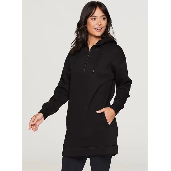 RBX Women's 1/4-Zip Fleece Hoodie Tunic Sweatshirt 3 RBX Women's 1/4-Zip Fleece Hoodie Tunic Sweatshirt - Image 3