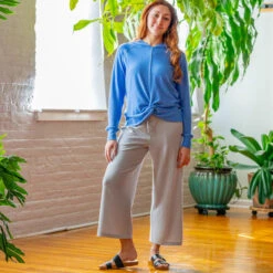 EMS Women's Softspun Wide Leg Cropped Pants -Fam By Style 2085512 004 alt5