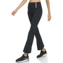 TOMMY HILFIGER Women's Sport High Rise Flare Compression Leggings 7 TOMMY HILFIGER Women's Sport High Rise Flare Compression Leggings -Fam By Style 2085564 001 alt2