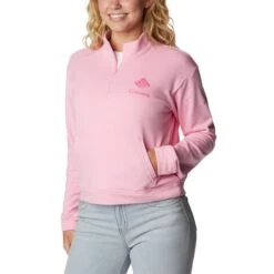 COLUMBIA Women's Trek French Terry Half-Zip Sweatshirt 8 COLUMBIA Women's Trek French Terry Half-Zip Sweatshirt -Fam By Style 2085709 609 alt3