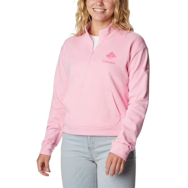 COLUMBIA Women's Trek French Terry Half-Zip Sweatshirt 1 COLUMBIA Women's Trek French Terry Half-Zip Sweatshirt