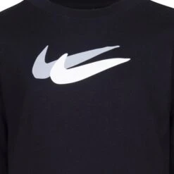 NIKE Girls' Swoosh Long-Sleeve Tee -Fam By Style 2085789 001 alt2