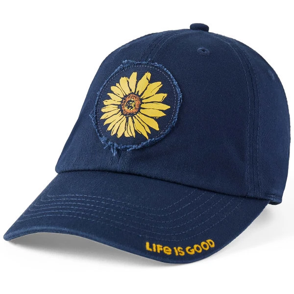 LIFE IS GOOD Women's Sunflower Tattered Chill Cap 1 LIFE IS GOOD Women's Sunflower Tattered Chill Cap