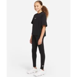 NIKE Big Girls' Sportswear Swoosh Leggings -Fam By Style 2086323 001 alt3