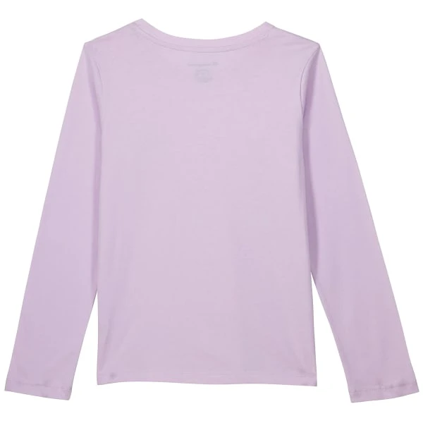 CHAMPION Girls' Long-Sleeve Marble Tee 2 CHAMPION Girls' Long-Sleeve Marble Tee - Image 2