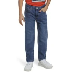 LEVI'S Boys' 502 Regular Taper Fit Performance Jeans