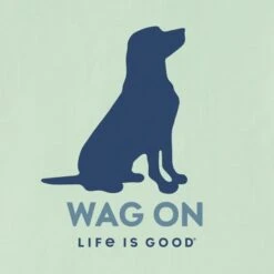 LIFE IS GOOD Women's Wag On Lab Snuggle Up Relaxed Short-Sleeve Sleep Vee 6 LIFE IS GOOD Women's Wag On Lab Snuggle Up Relaxed Short-Sleeve Sleep Vee -Fam By Style 2087636 314 alt2