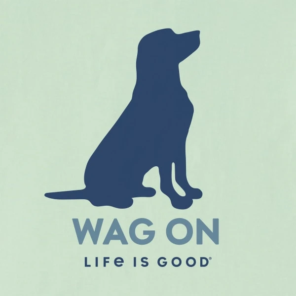 LIFE IS GOOD Women's Wag On Lab Snuggle Up Relaxed Short-Sleeve Sleep Vee 3 LIFE IS GOOD Women's Wag On Lab Snuggle Up Relaxed Short-Sleeve Sleep Vee - Image 3