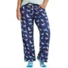 LIFE IS GOOD Women's Colorful Dogs Pattern Snuggle Up Sleep Pants
