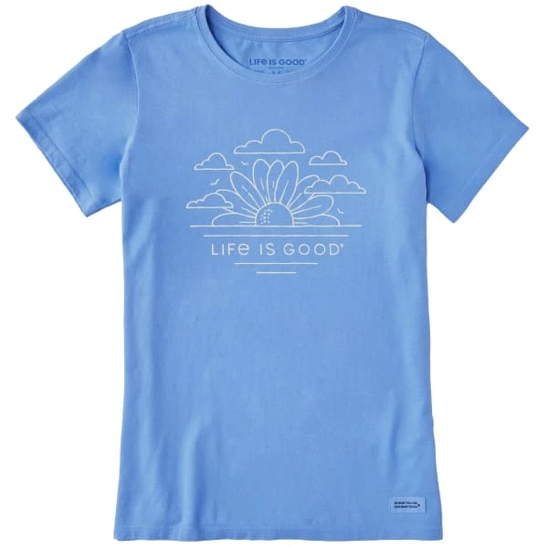 LIFE IS GOOD Women's Sunflower Sunrise Short-Sleeve Crusher Tee 1 LIFE IS GOOD Women's Sunflower Sunrise Short-Sleeve Crusher Tee