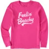 LIFE IS GOOD Women's Feelin' Beachy Long-Sleeve Crusher Tee