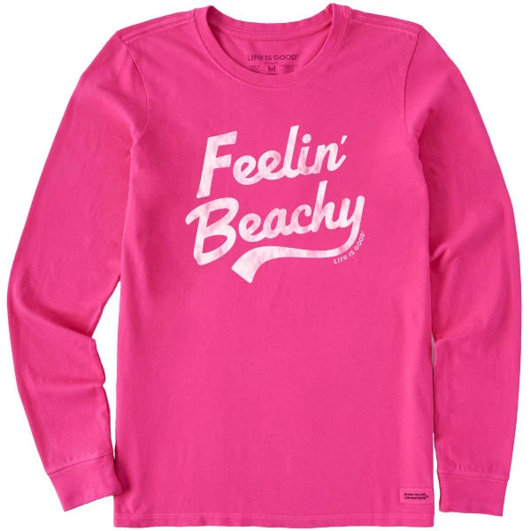 LIFE IS GOOD Women's Feelin' Beachy Long-Sleeve Crusher Tee 1 LIFE IS GOOD Women's Feelin' Beachy Long-Sleeve Crusher Tee