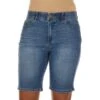 D JEANS Juniors' Total Solution Tummy Recycled Bermuda Shorts