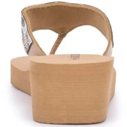 OLIVIA MILLER Women's Animal Print Wedge Sandals -Fam By Style 2087791 205 alt4