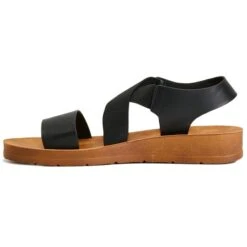WANTED Women's Amara Stretch Crossband Sandals -Fam By Style 2087798 001 alt2