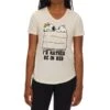 PEANUTS Juniors' Snoopy In Bed Short-Sleeve Graphic Tee