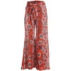ANGIE Juniors' Floral Print Tie Waist Wide Leg Pants