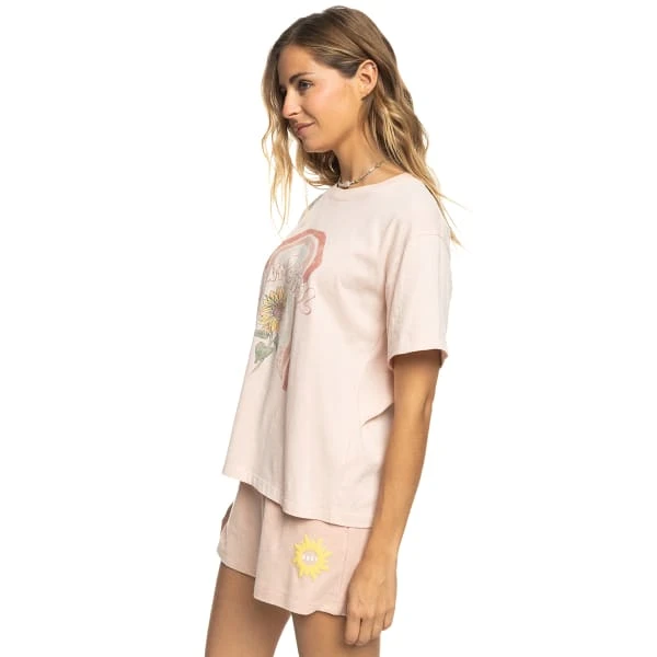 ROXY Juniors' Moonlight Sunset A Oversized Boyfriend Short-Sleeve Tee 3 ROXY Juniors' Moonlight Sunset A Oversized Boyfriend Short-Sleeve Tee - Image 3