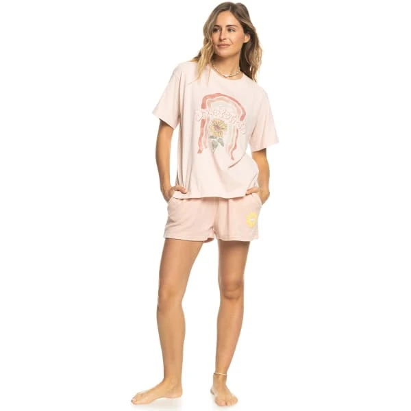 ROXY Juniors' Moonlight Sunset A Oversized Boyfriend Short-Sleeve Tee 5 ROXY Juniors' Moonlight Sunset A Oversized Boyfriend Short-Sleeve Tee - Image 5