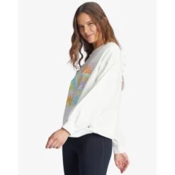 ROXY Juniors' Morning Hike Sweatshirt 8 ROXY Juniors' Morning Hike Sweatshirt -Fam By Style 2089430 101 alt2